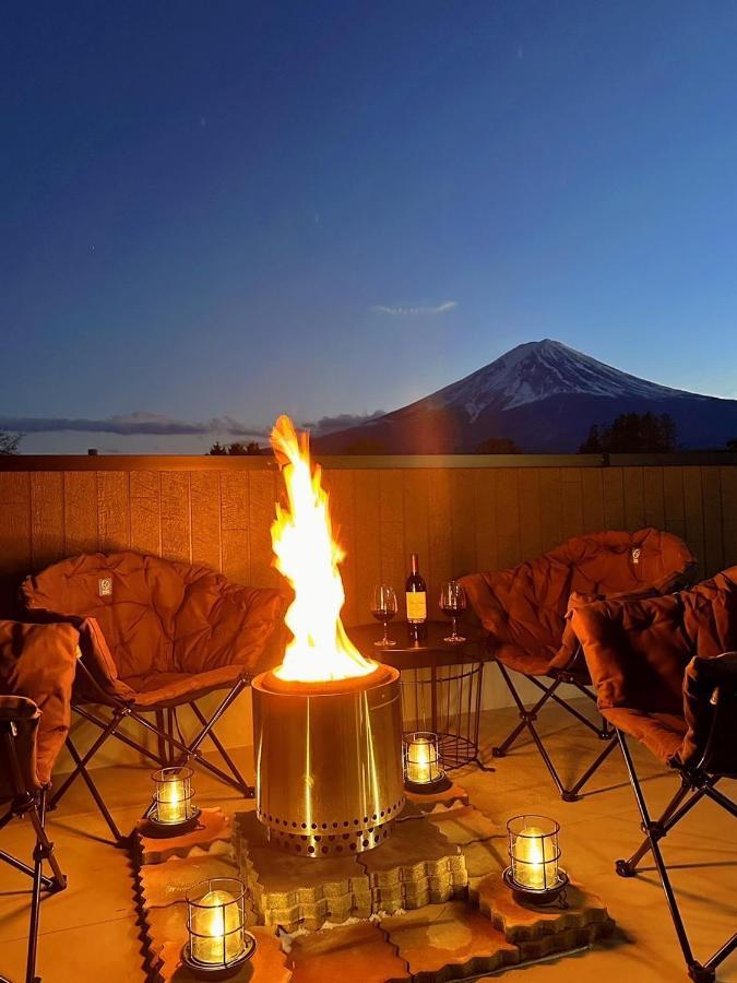 ヴィラ山間堂 Terrace Villa Bbq Bonfire Fuji View Annovillas Fujikawaguchiko Dış mekan fotoğraf